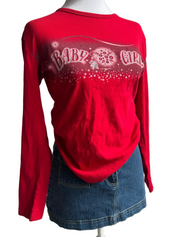Y2K Babygirl Graphic Baby T-shirt (S/M)