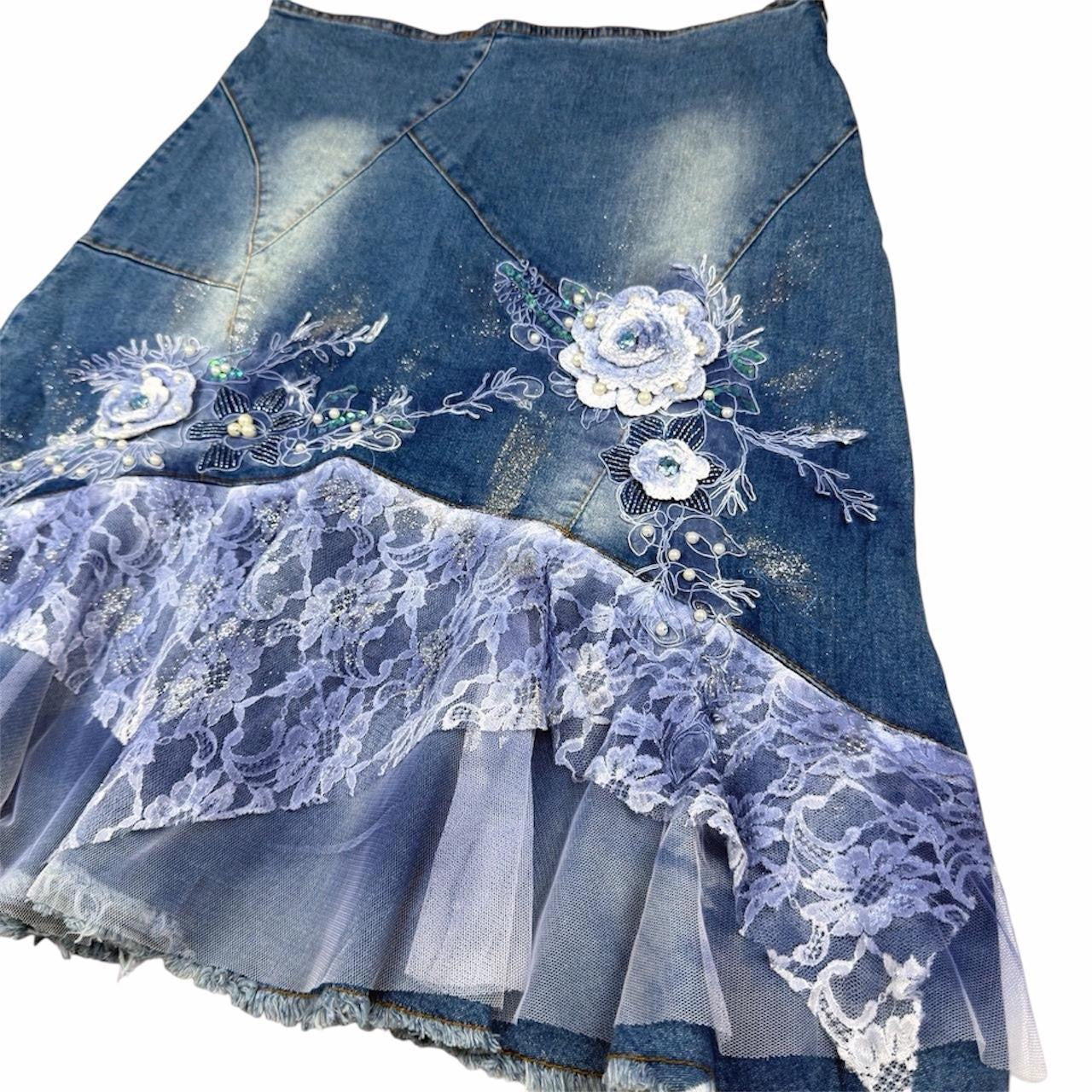 West 36th Y2K Denim Skirt (l)