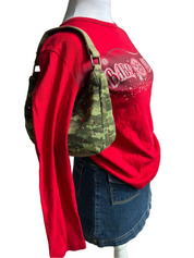 Y2K Camoflage Crescent Mini Handbag
