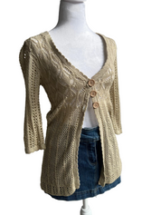 Y2K Wet Seal Crochet Cardi (S/M)