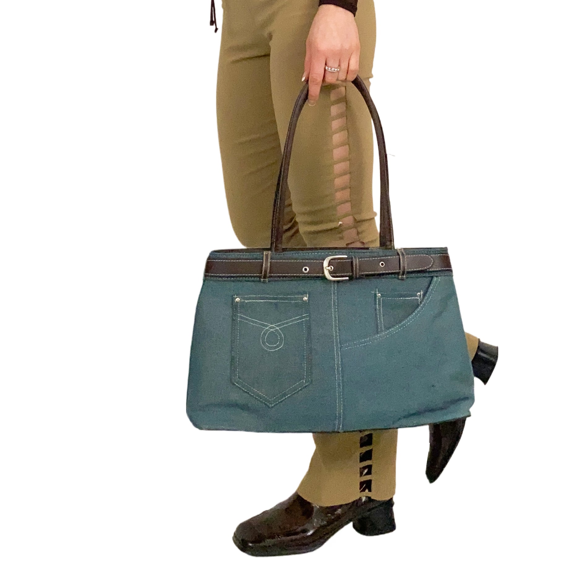 Vintage Denim Tote Bag