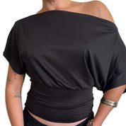 The Slouchy Tee in Black (XS-XL)