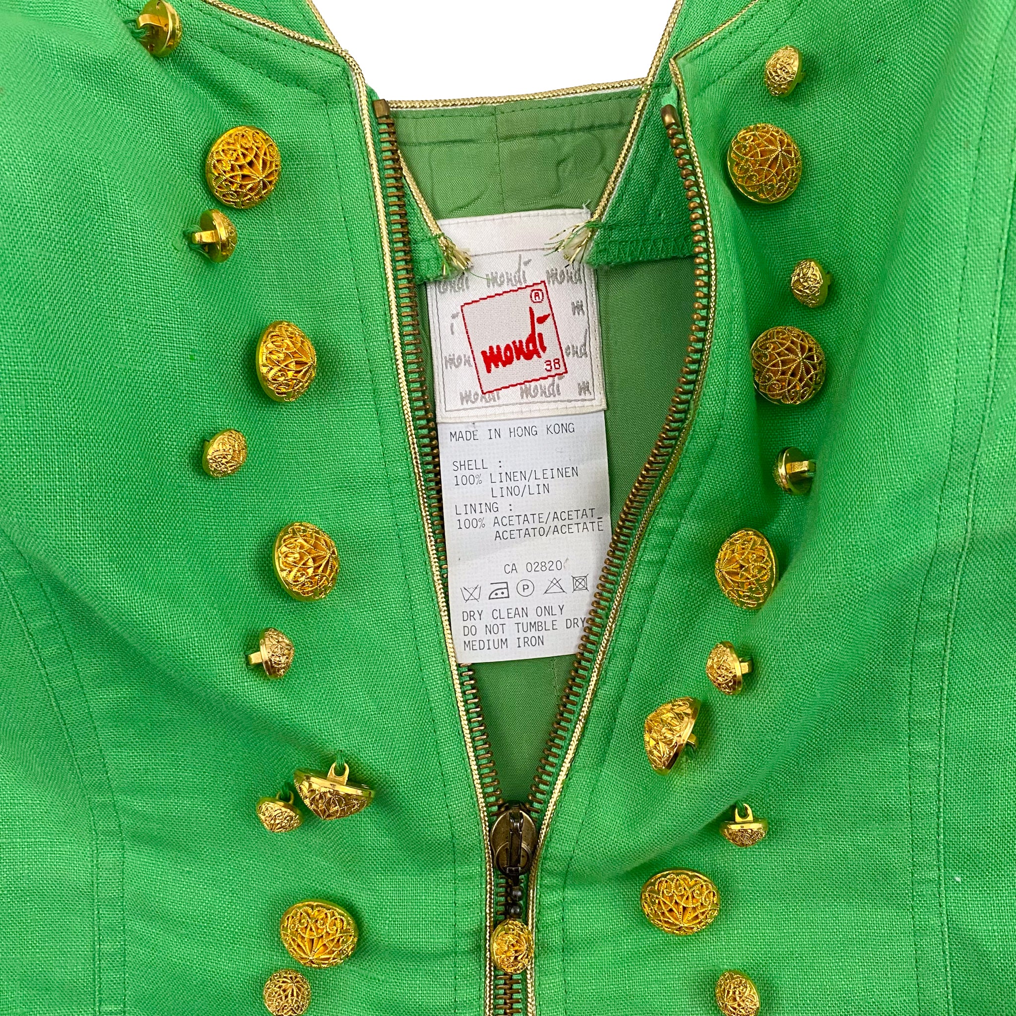 Linen Bustier Top (M)