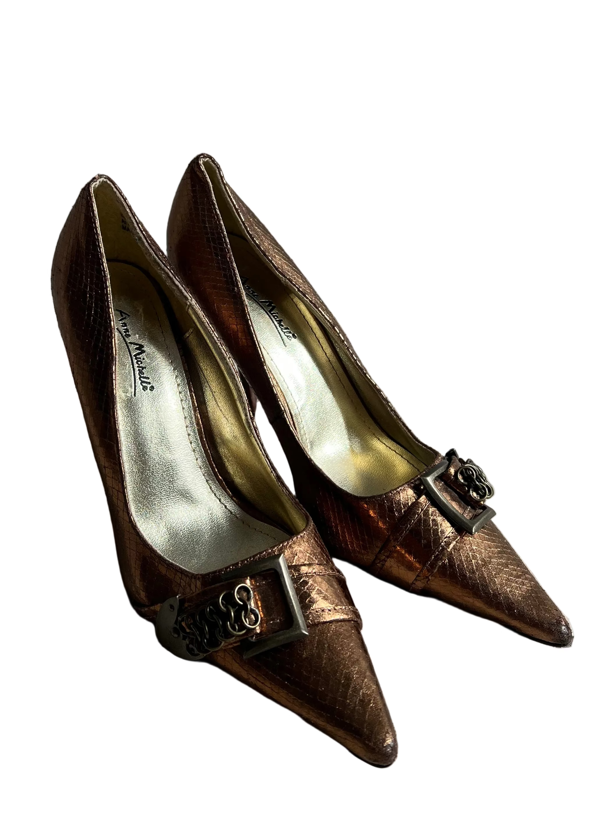 Y2K Pointy Toed Buckle Pumps (9)