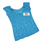 NWT Vintage D&G Blue Top (M)