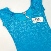 NWT Vintage D&G Blue Top (M)