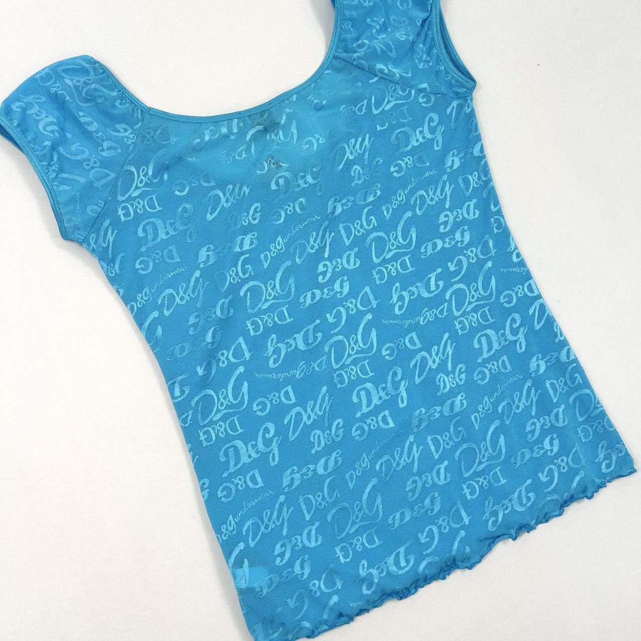 NWT Vintage D&G Blue Top (M)