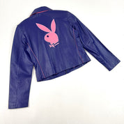 Playboy Vintage Purple Leather Jacket (S)