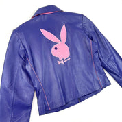 Playboy Vintage Purple Leather Jacket (S)