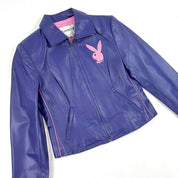 Playboy Vintage Purple Leather Jacket (S)