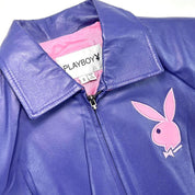 Playboy Vintage Purple Leather Jacket (S)