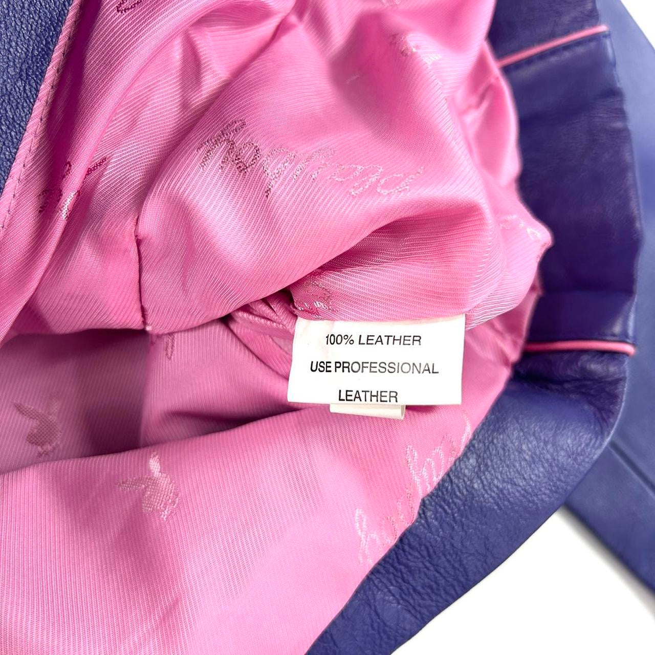Playboy Vintage Purple Leather Jacket (S)