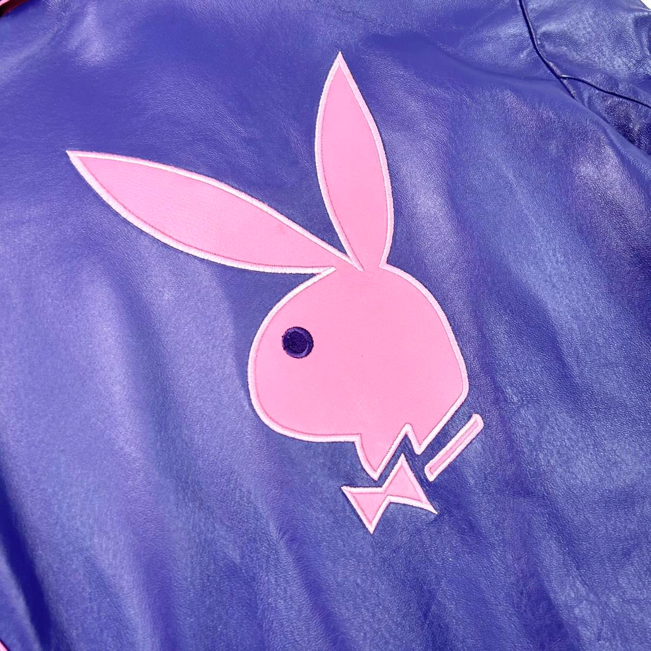 Playboy Vintage Purple Leather Jacket (S)