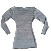 Gray Knit Mini Dress (XS-XL)