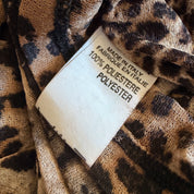 Italian Vintage Mesh Leopard Top (M)