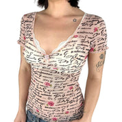 D&G Vintage Dainty Mesh Top (XS/S)