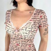 D&G Vintage Dainty Mesh Top (XS/S)
