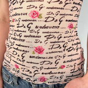 D&G Vintage Dainty Mesh Top (XS/S)