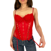 Red Lace Bustier (M)
