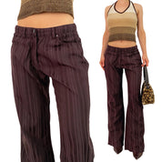 Chocolate Striped Trousers (S)