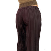 Chocolate Striped Trousers (S)