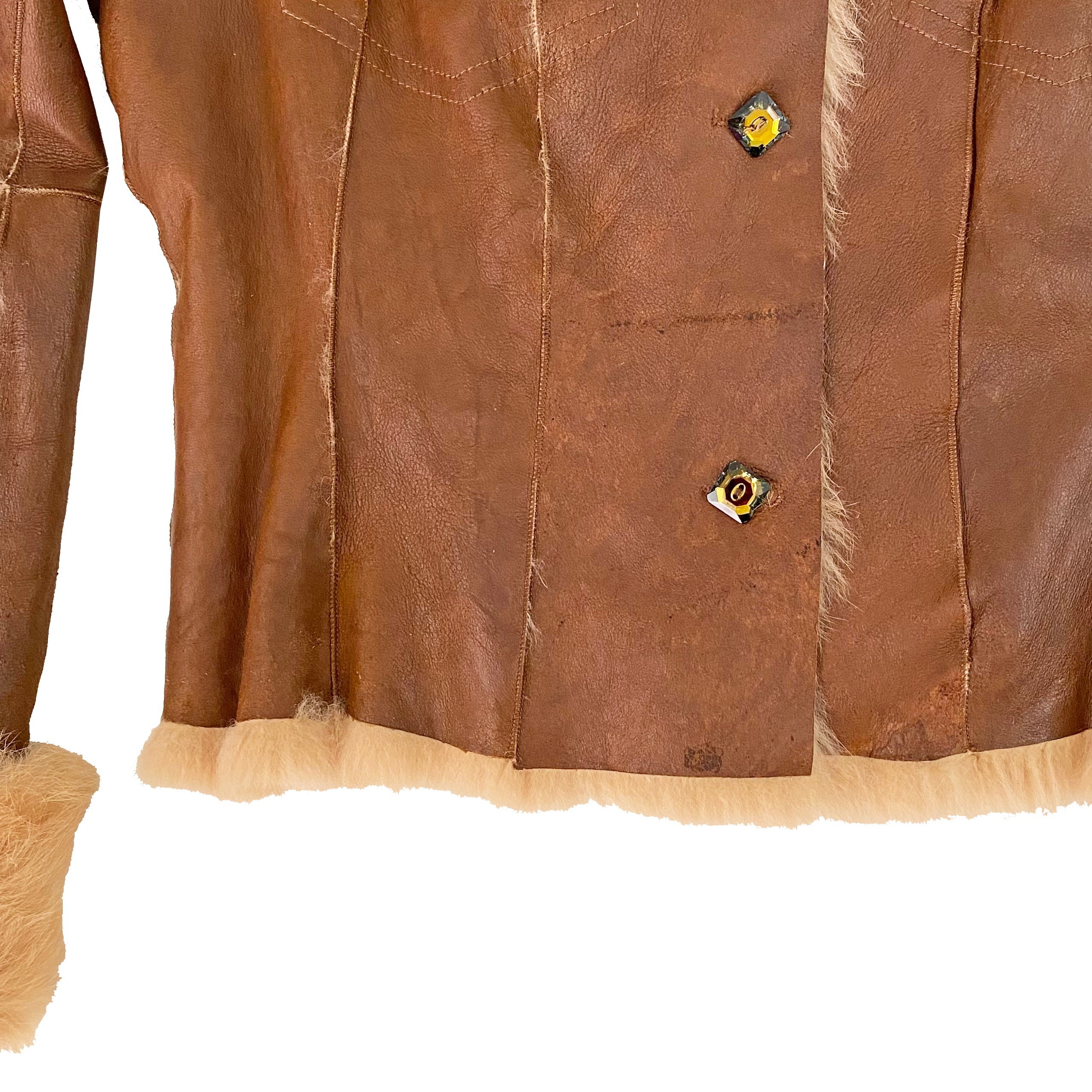 Rabbit Fur Lined Jacket (S)