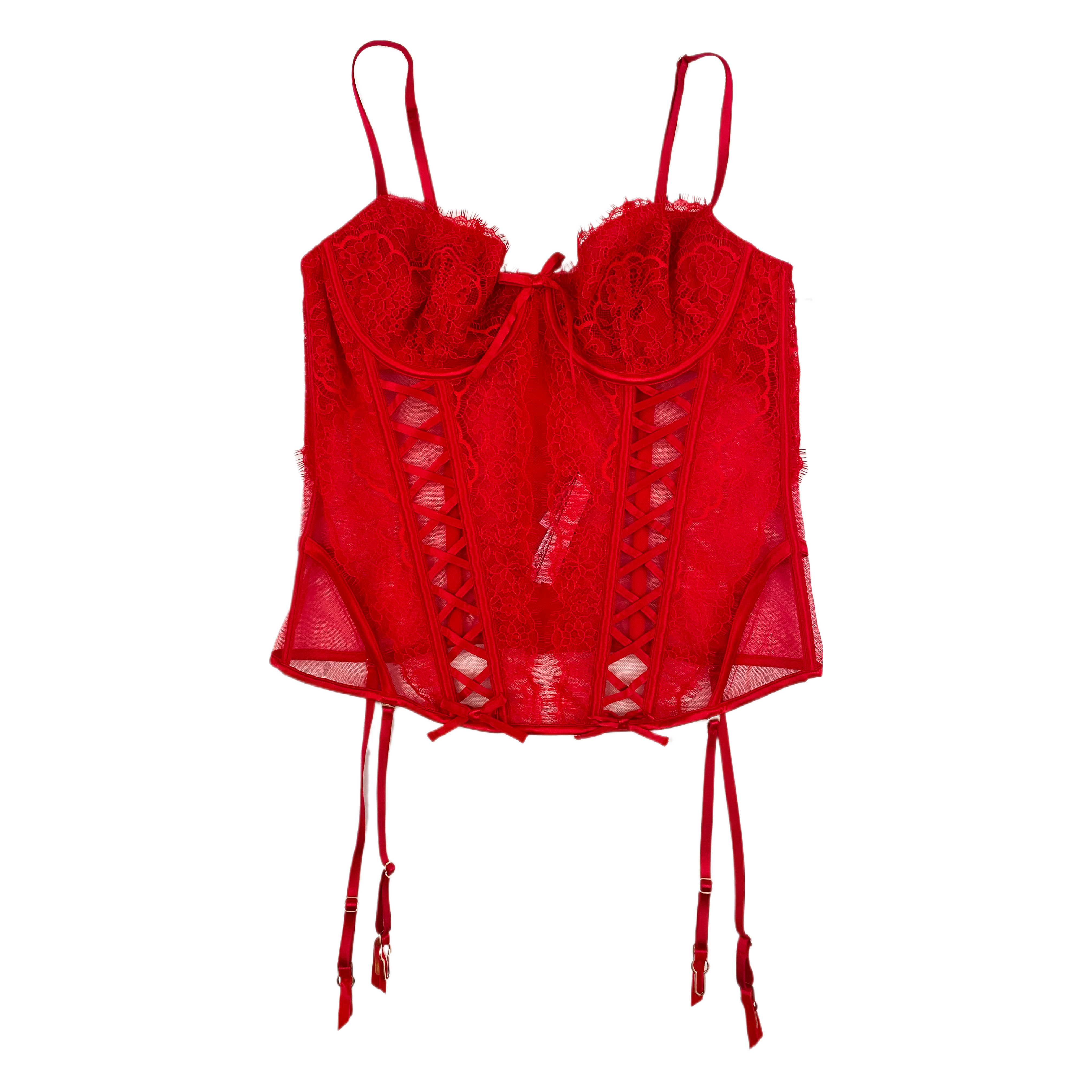 Red Lace Bustier (M)