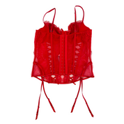 Red Lace Bustier (M)