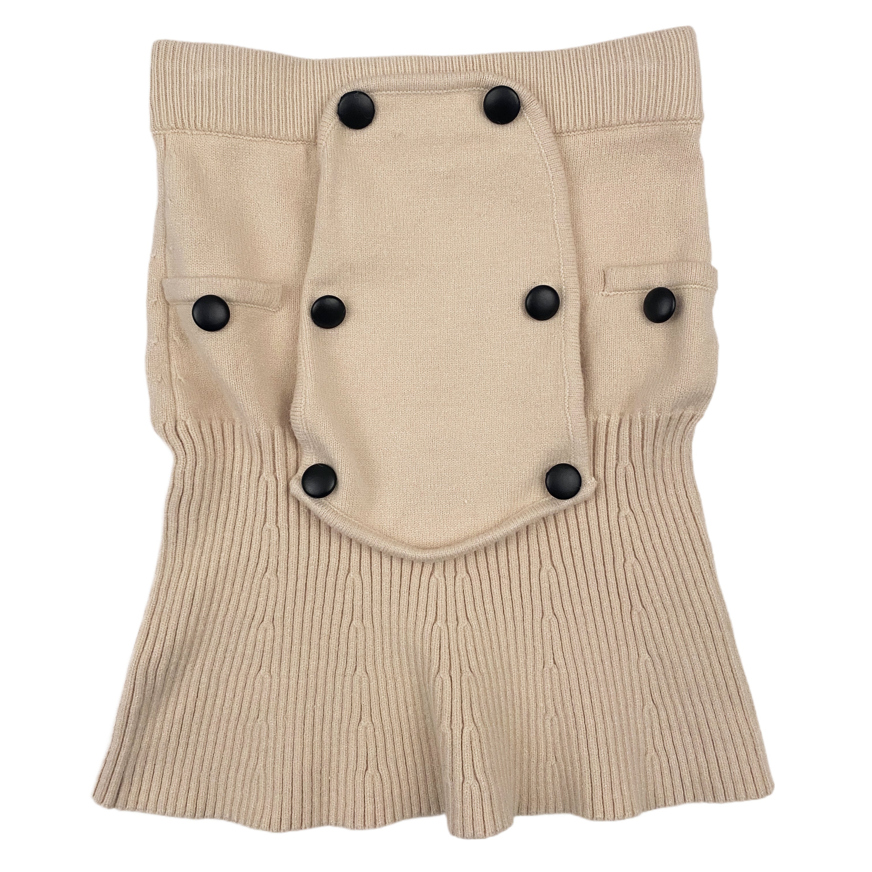 Creamy Knit Mini Skirt (S)