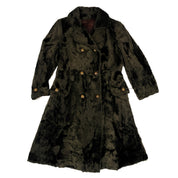 Chocolate Faux Fur Long Coat (M)