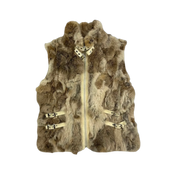 Genuine Fur Buckle Vest (S)