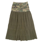 Y2K Camo Maxi Skirt (XS)
