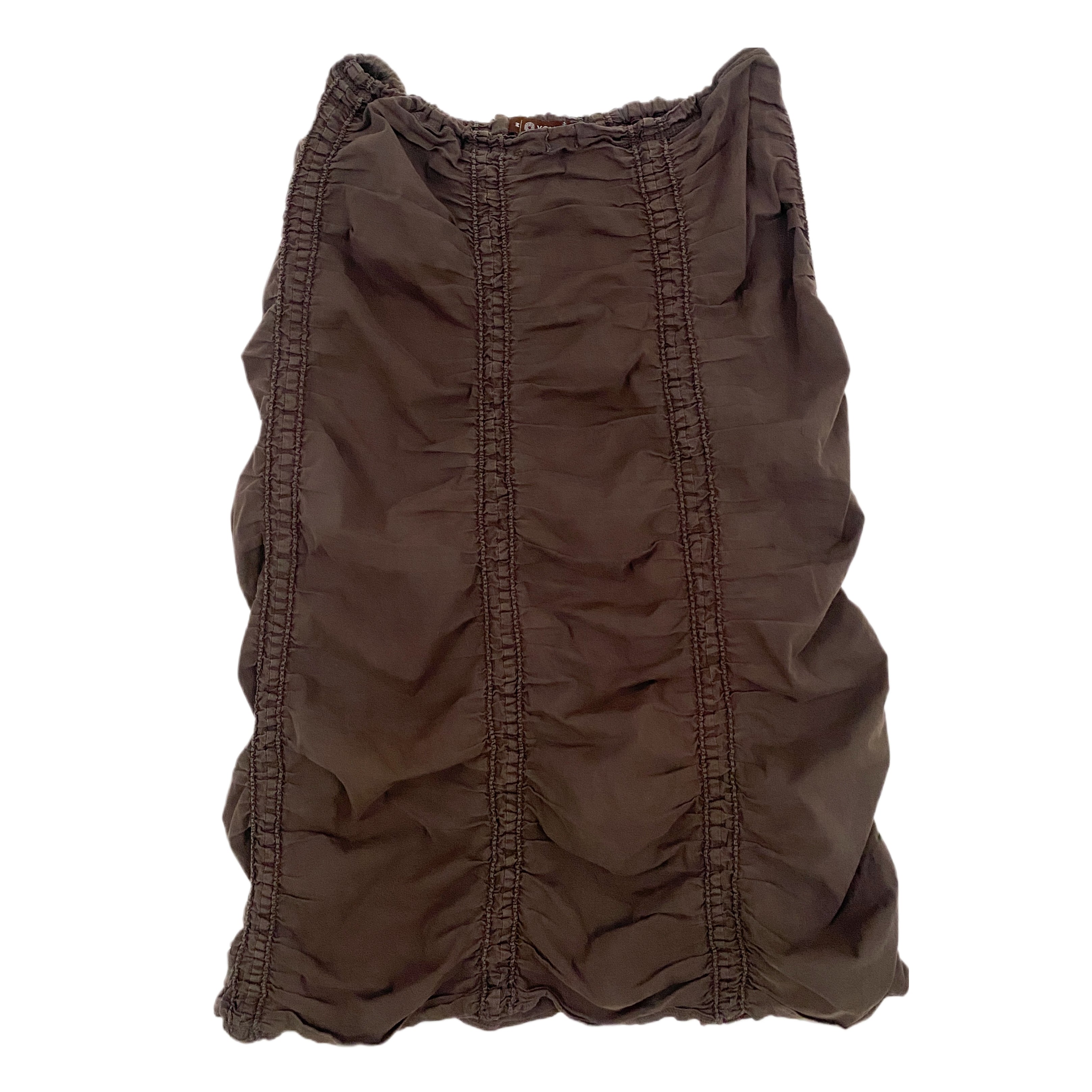 Brown Parachute Midi Skirt (M)