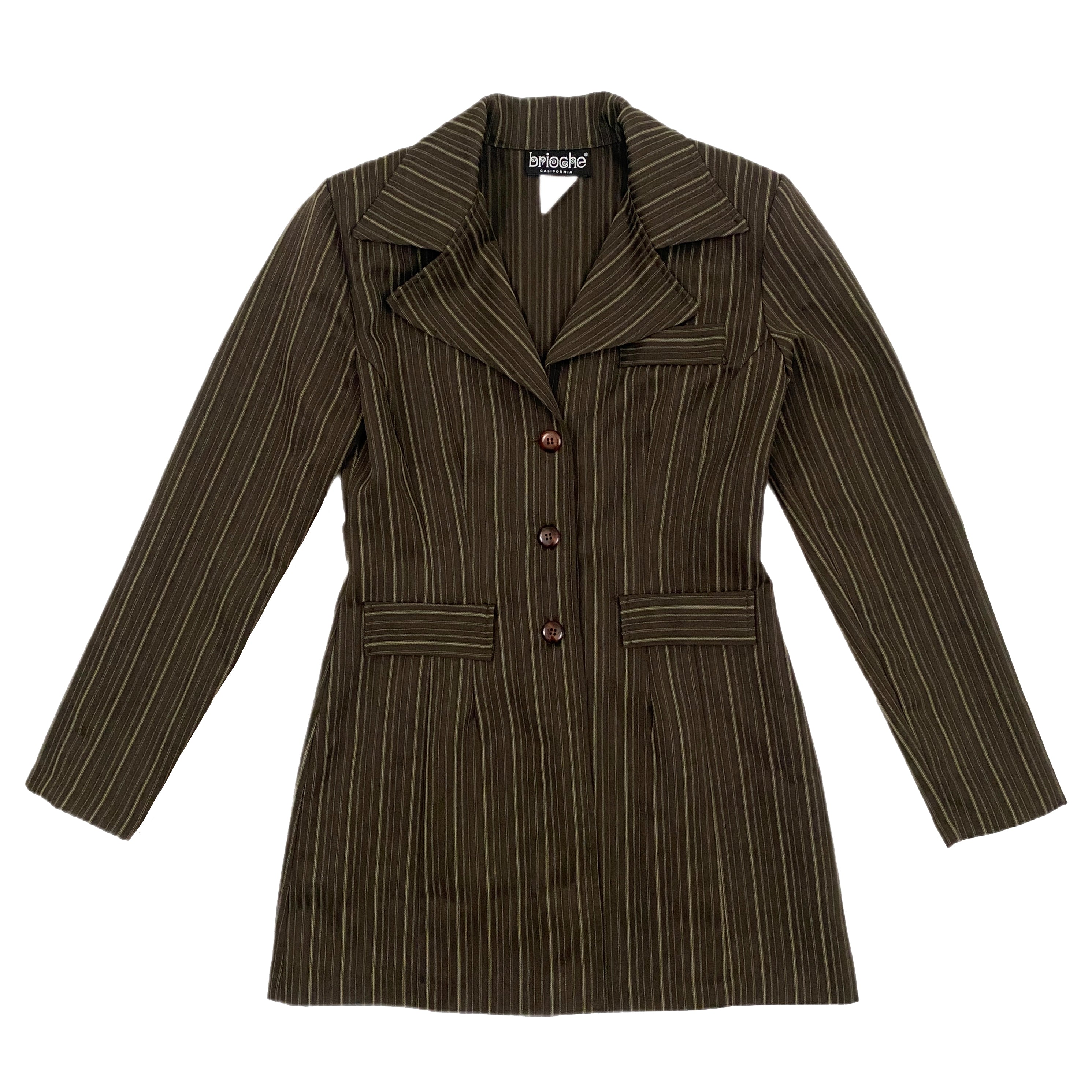 Striped Long Blazer (S/M)