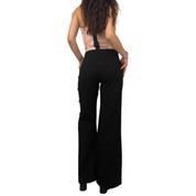 Black and White Button Trousers (M)