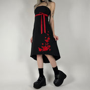 Y2K Red Rose Dress (S)