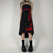 Y2K Red Rose Dress (S)