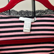 Just Cavalli Pink Striped Tank (XS/S)