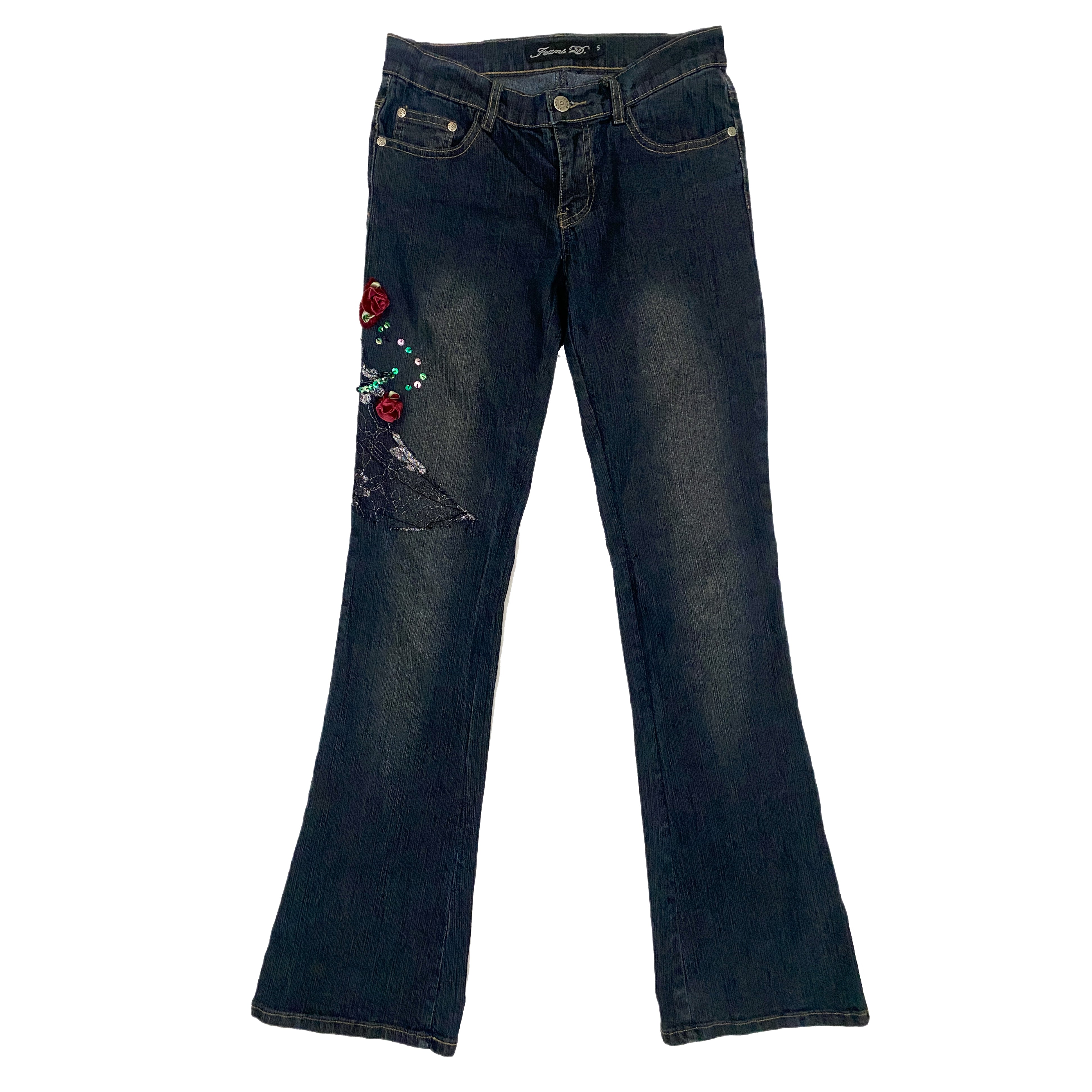 Rosette Embellished Flares (XS)