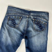 Y2K Faded Flare Jeans (S)