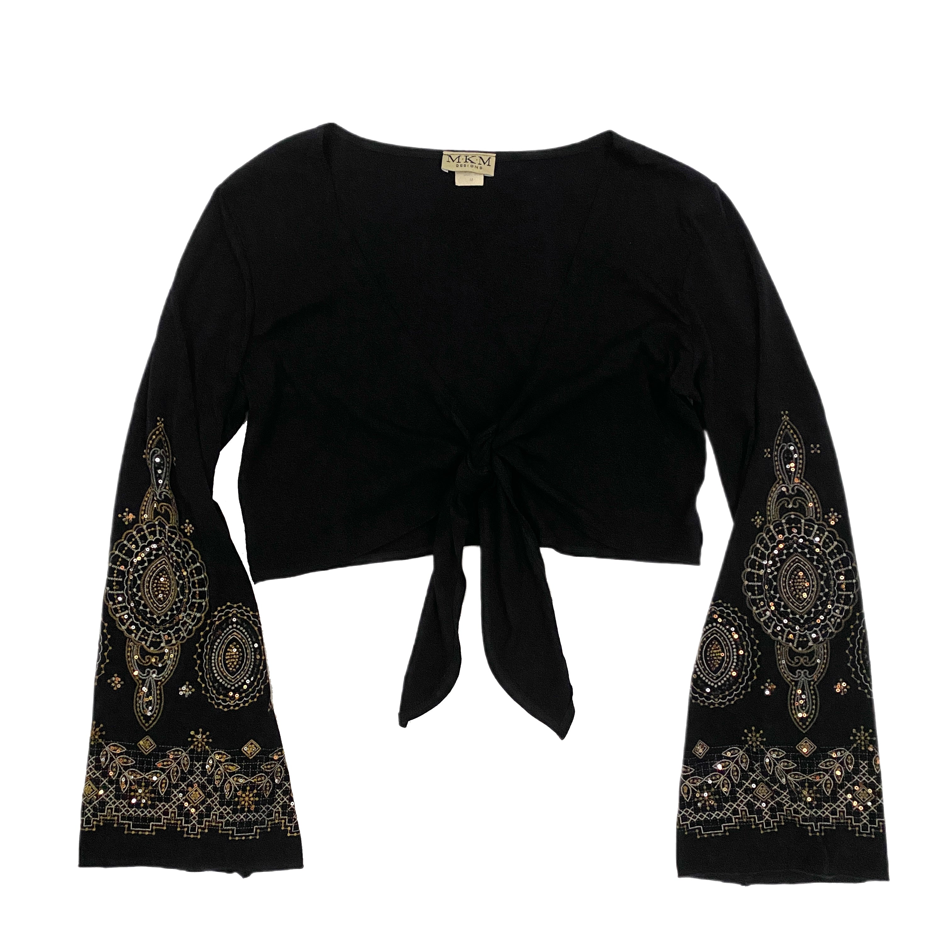 Tie Front Boho Top (M)