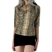 90s Snakeskin Top (M/L)