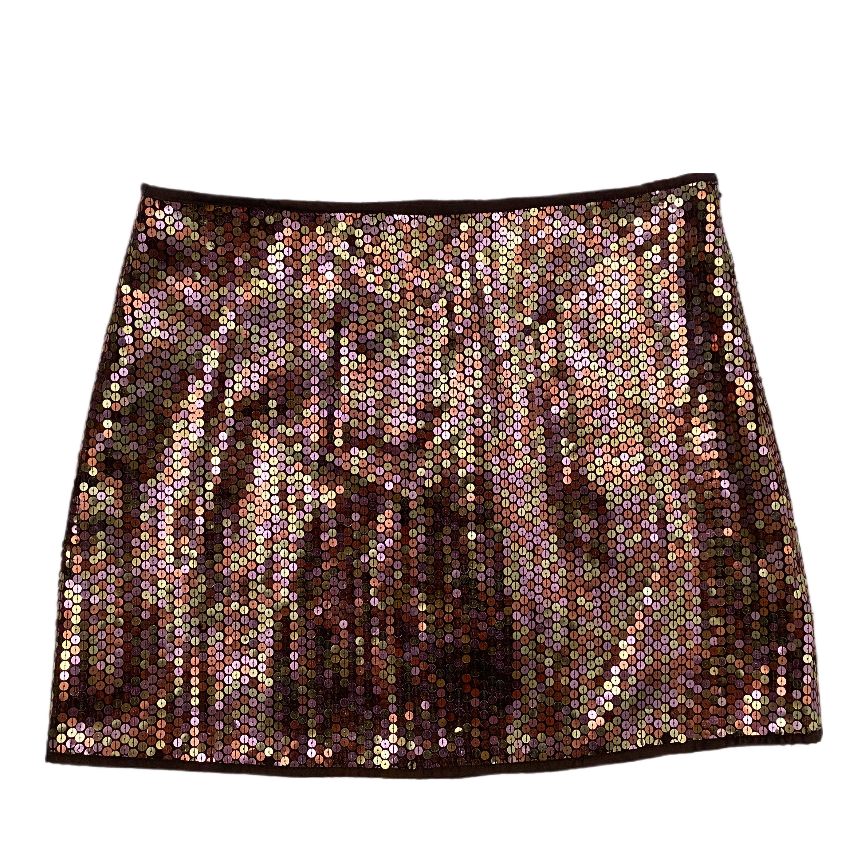Bronze Sequin Mini Skirt (S)