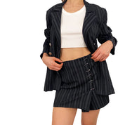 Mini Skirt Suit Set (S)