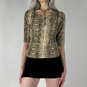 90s Snakeskin Top (M/L)