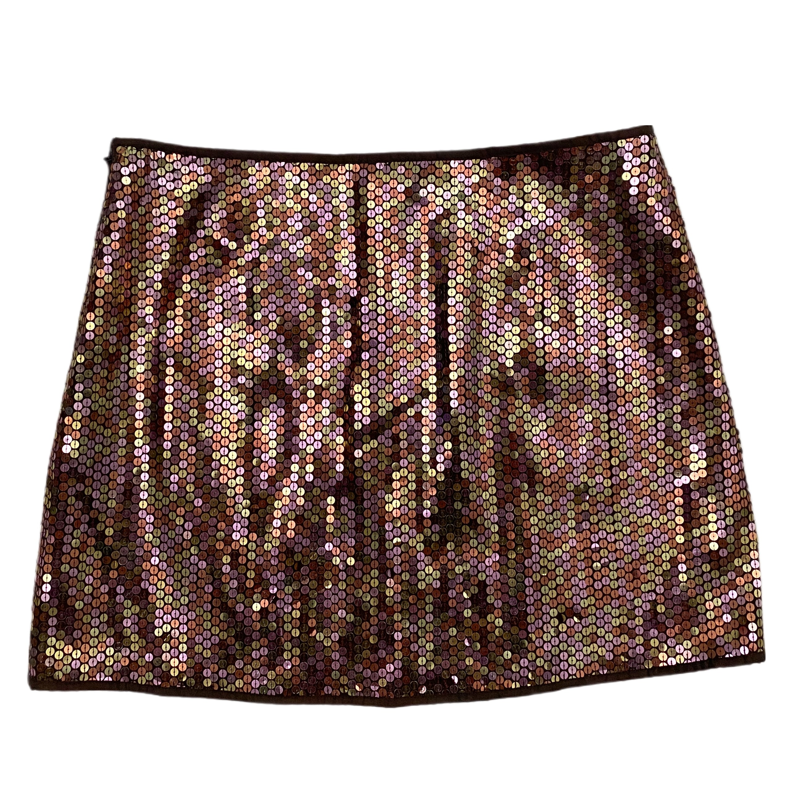 Bronze Sequin Mini Skirt (S)