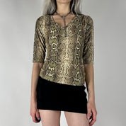 90s Snakeskin Top (M/L)