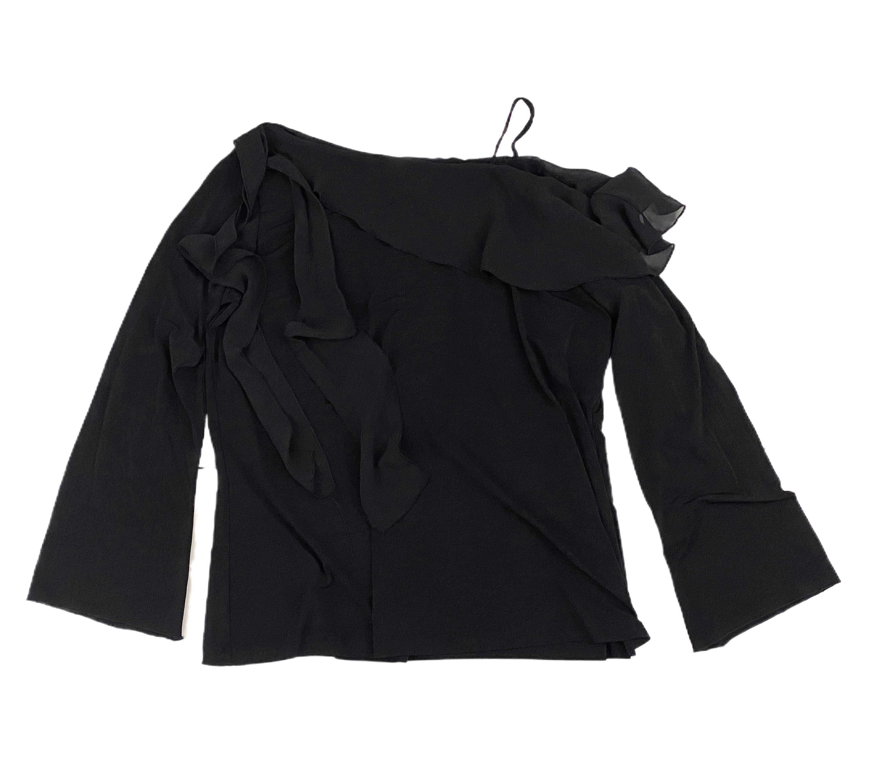 Early 2000's Noir Romantic Top (XL)
