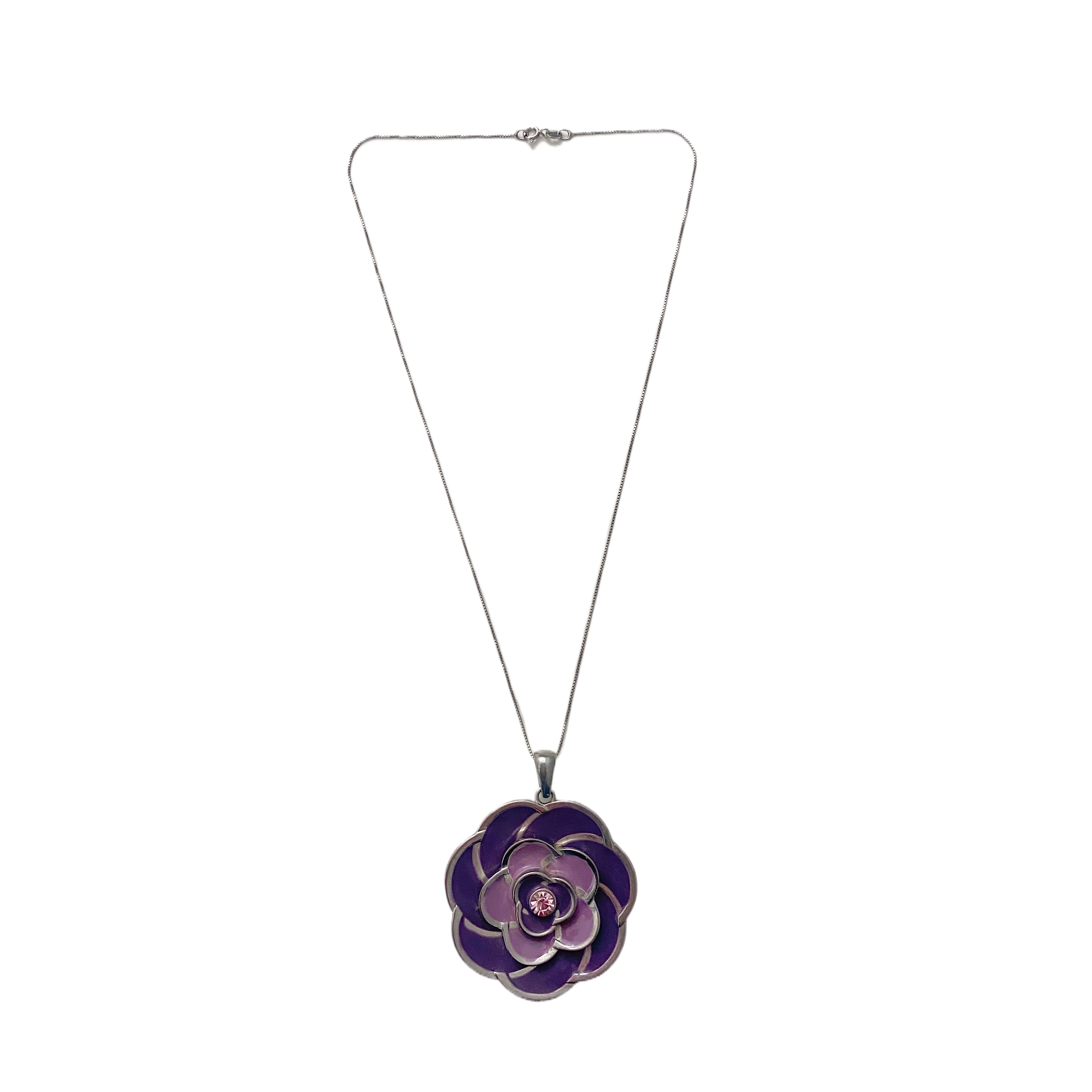 Purple Floret Necklace