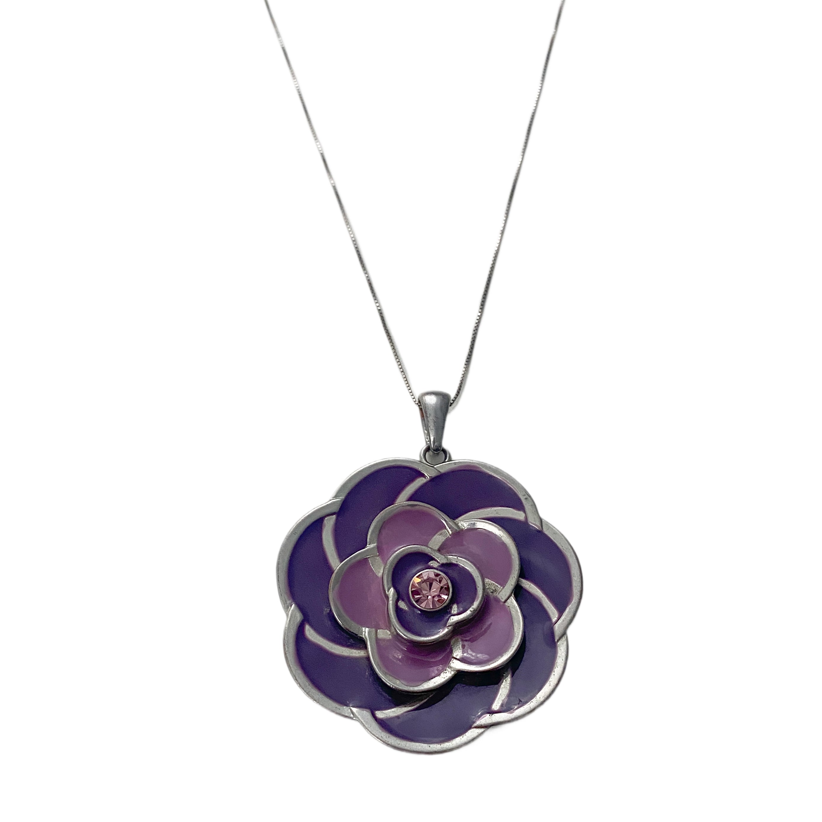 Purple Floret Necklace